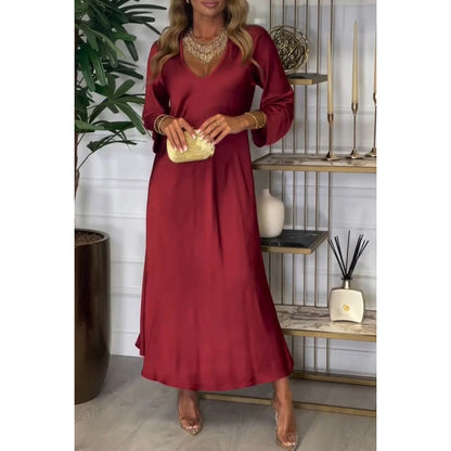 50% Rabatt🔥Elegantes, glänzendes Maxikleid für Damen