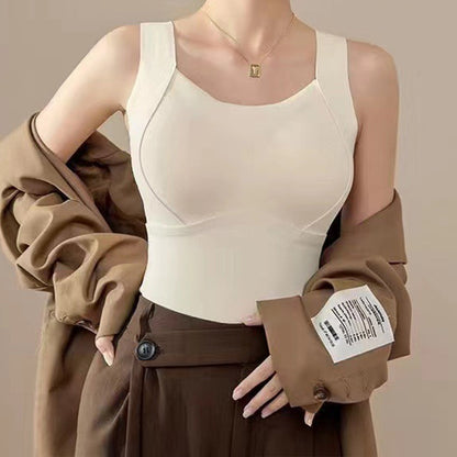 ✨2025 Neu💖Verdicktes, warmes Tanktop mit integriertem BH