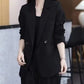 Trendige zweiteilige Outfits für Frauen mit Blazer und Hose in Uni-Farben