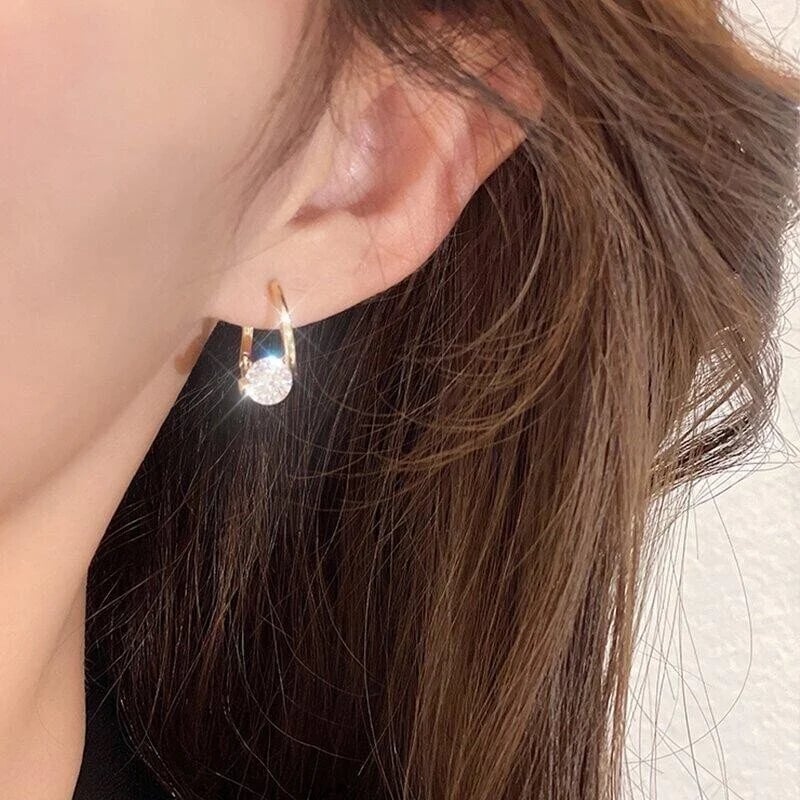 🥰Diamantene runde Ohrstecker?Die besten Geschenke für Ihre Liebsten?