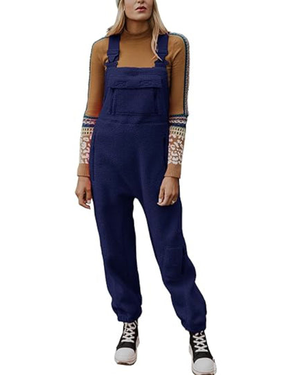 2024 Neue warme Overalls für Damen, lockere, lässige Overalls