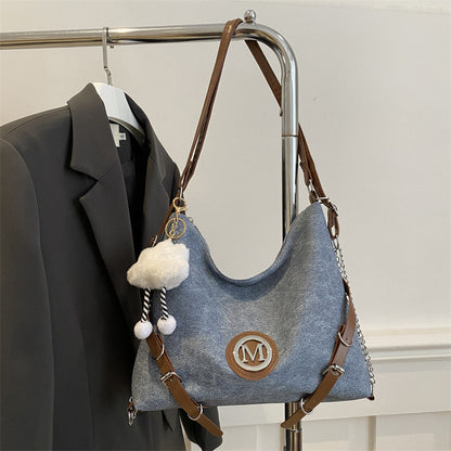 Weiche Vintage-Schultertasche für Damen