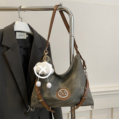 Weiche Vintage-Schultertasche für Damen