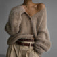 Kuscheliger, flauschiger Cardigan aus Strick für Damen