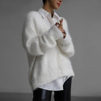 Kuscheliger, flauschiger Cardigan aus Strick für Damen