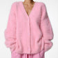 Kuscheliger, flauschiger Cardigan aus Strick für Damen
