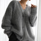 Kuscheliger, flauschiger Cardigan aus Strick für Damen