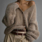 Kuscheliger, flauschiger Cardigan aus Strick für Damen