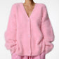 Kuscheliger, flauschiger Cardigan aus Strick für Damen