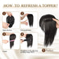 2025 Neues Design🌸Natürliches Haarteil mit Pony für Frauen💇‍♀️