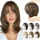 2025 Neues Design🌸Natürliches Haarteil mit Pony für Frauen💇‍♀️