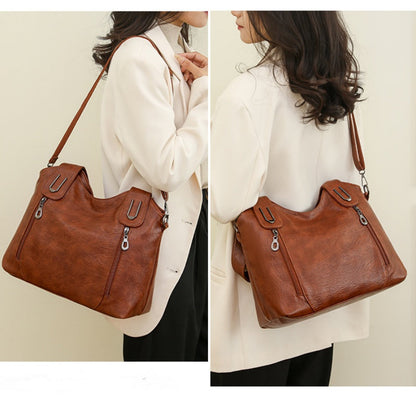 Retro Große Kapazität Verstellbare Crossbody Handtasche