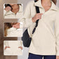 🔥Heißer Verkauf 50% Rabatt🔥Lässiges Damen-Pullover-Top mit halbem Revers und tiefem Saum