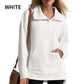 🔥Heißer Verkauf 50% Rabatt🔥Lässiges Damen-Pullover-Top mit halbem Revers und tiefem Saum