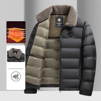 🔥Wärmende, wasserdichte Herren-Daunenjacke mit Kragen🔥