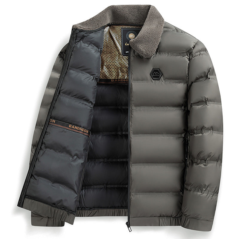 🔥Wärmende, wasserdichte Herren-Daunenjacke mit Kragen🔥