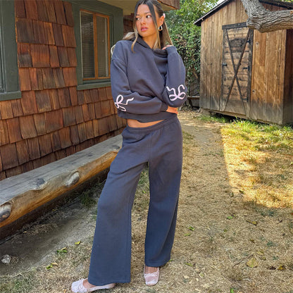 Hoodie-Set mit Schleife für Damen