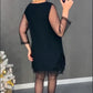 🖤Black Friday 49% Ausverkauf💥Schwarz-Kurzes Abendkleid