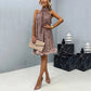 ✨Elegantes Paillettenkleid mit Feder-Saum und Neckholder für Damen✨💃🌟
