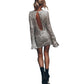 ✨Weihnachts-Specials🎁Elegantes langärmeliges Paillettenkleid für Damen