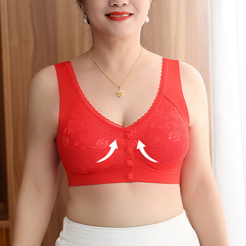 🤩Kaufen Sie 1 und erhalten Sie 1 gratis 🤩Bequemer, nahtloser Damen-BH ohne Bügel mit Frontverschluss