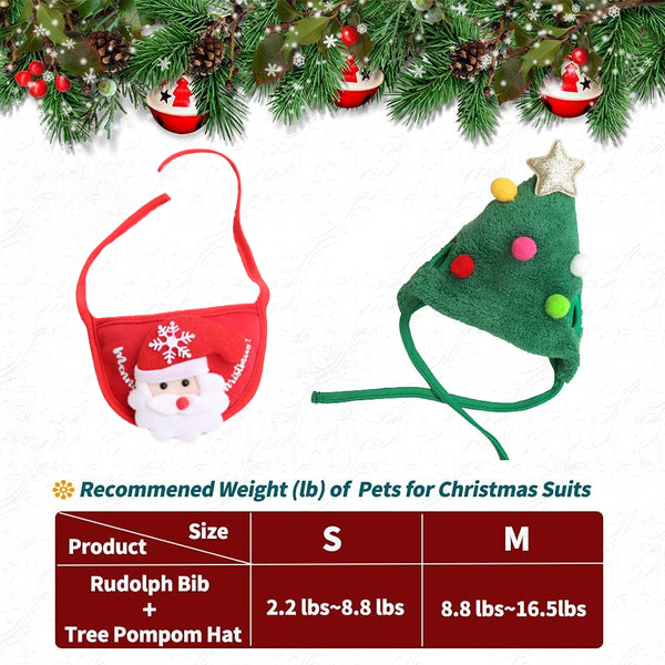 🎅🎁Niedliche Weihnachtsbaum-Mütze mit Pom-Poms💝