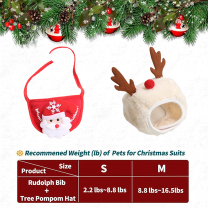 🎅🎁Niedliche Weihnachtsbaum-Mütze mit Pom-Poms💝