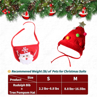 🎅🎁Niedliche Weihnachtsbaum-Mütze mit Pom-Poms💝