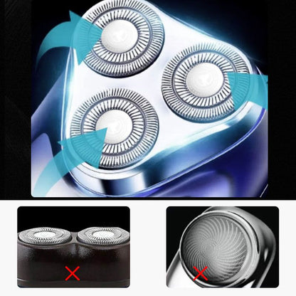 Three-head Portable Electric Shaver