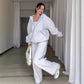 Modisches zweiteiliges Set aus Kapuzenpulli und Jogginghose für Damen