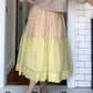 Elastischer Maxi-Stufenrock mit hoher Taille für Damen
