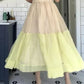 Elastischer Maxi-Stufenrock mit hoher Taille für Damen