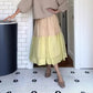 Elastischer Maxi-Stufenrock mit hoher Taille für Damen