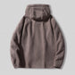 🔥[Bestes Geschenk]🔥 Warme Jacke aus doppelseitigem Kunstfell mit Kapuze🙋‍♂️