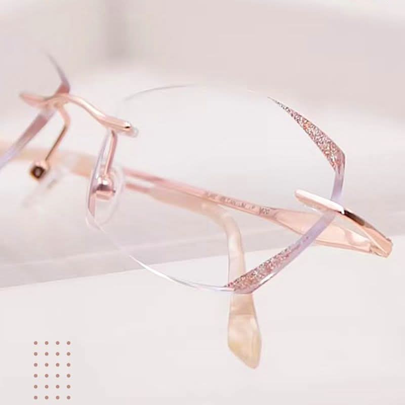 🔥Pousbo® Modieuze anti-blauw licht randloze leesbril🔥