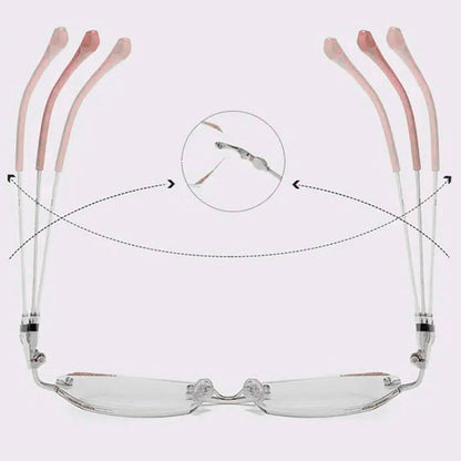 🔥Pousbo® Modieuze anti-blauw licht randloze leesbril🔥