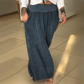 Elastische Damen-Weitbeinhosen mit Taschen