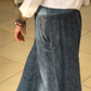 Elastische Damen-Weitbeinhosen mit Taschen