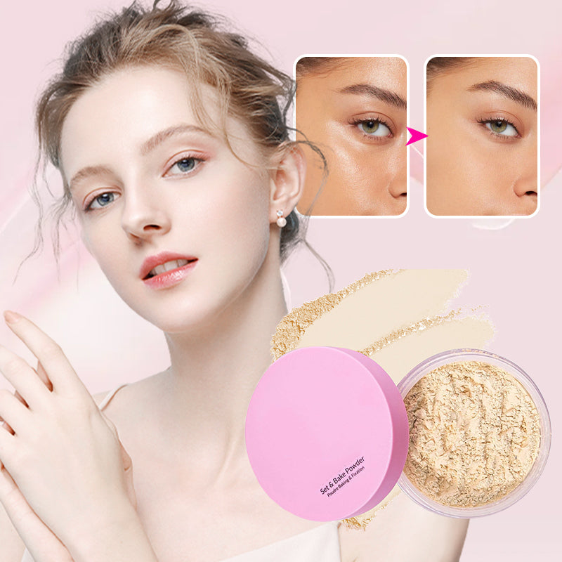 ⏳Begrenzte Zeit 50% Rabatt💥Kosmetischer Fixierpuder mit extraflaumiger Puderquaste