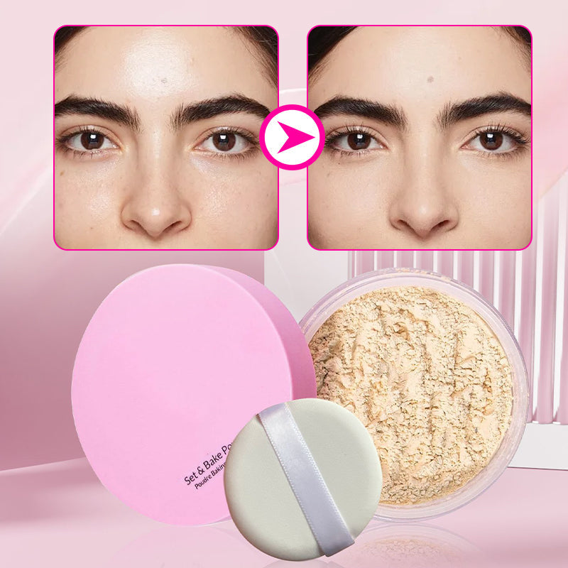 ⏳Begrenzte Zeit 50% Rabatt💥Kosmetischer Fixierpuder mit extraflaumiger Puderquaste