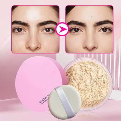 ⏳Begrenzte Zeit 50% Rabatt💥Kosmetischer Fixierpuder mit extraflaumiger Puderquaste