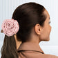 High-Quality Curly Wig with a Rose Hair Claw Clip