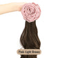 High-Quality Curly Wig with a Rose Hair Claw Clip