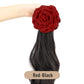 High-Quality Curly Wig with a Rose Hair Claw Clip
