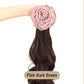 High-Quality Curly Wig with a Rose Hair Claw Clip