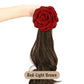 High-Quality Curly Wig with a Rose Hair Claw Clip