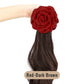 High-Quality Curly Wig with a Rose Hair Claw Clip
