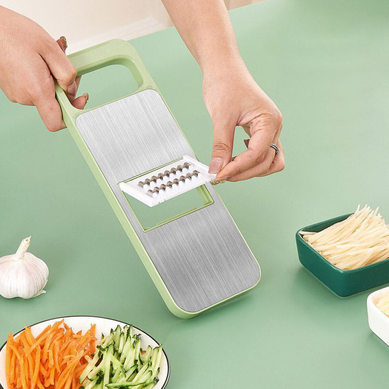 ✨Multifunktionaler 7-in-1 Küchenzerkleinerer aus Edelstahl mit Handschutz🎁👩‍🍳