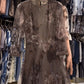 Elegantes, plissiertes, atmungsaktives Damenkleid mit Gürtel