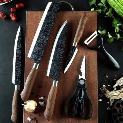 🔪📢 50% RABATT! Deutsches Profi-Kochmesserset – 6-teiliges Set aus rostfreiem Edelstahl ✨